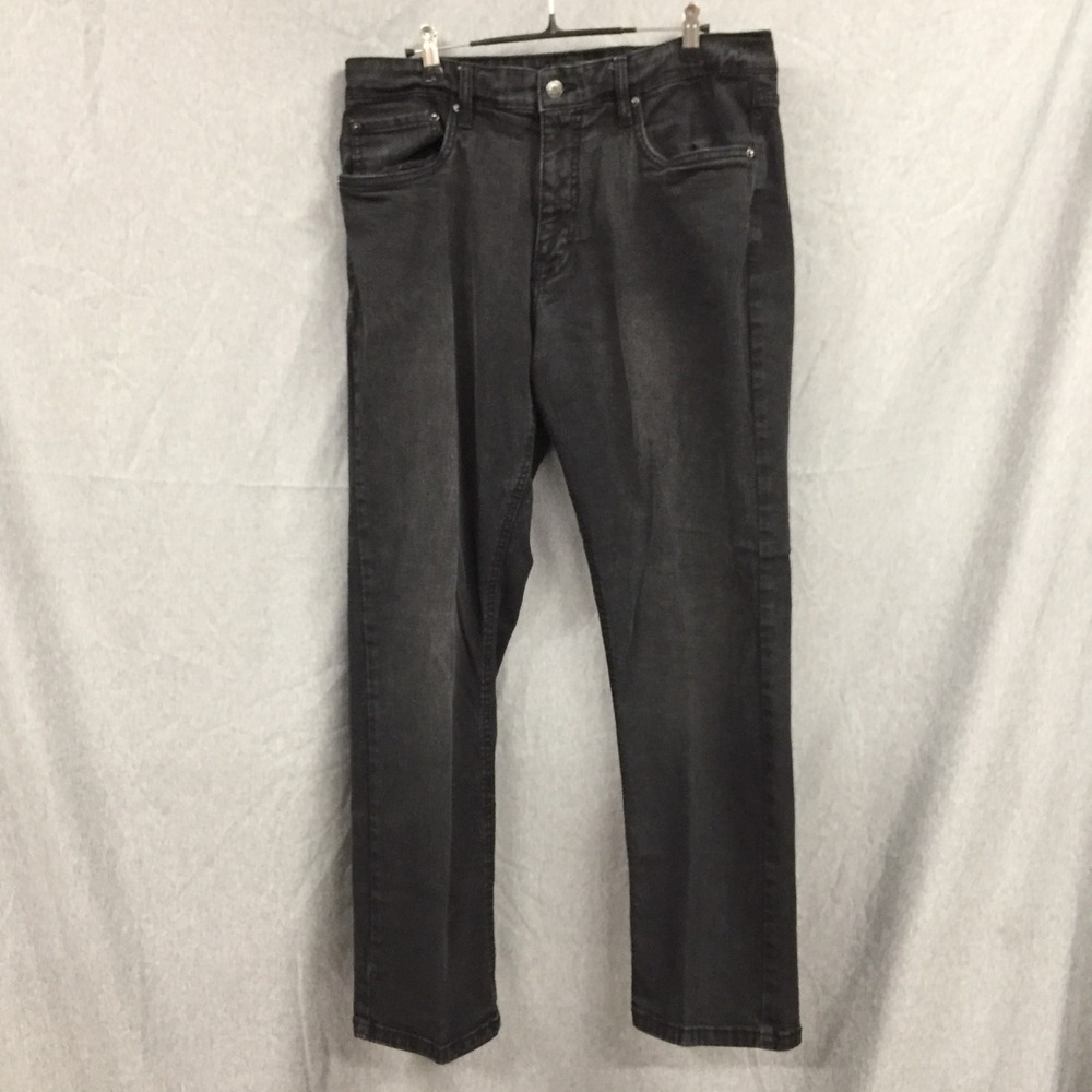 Urban Star Premium Apparel Mens Straight Leg Jeans Black 36x30 02513692CU